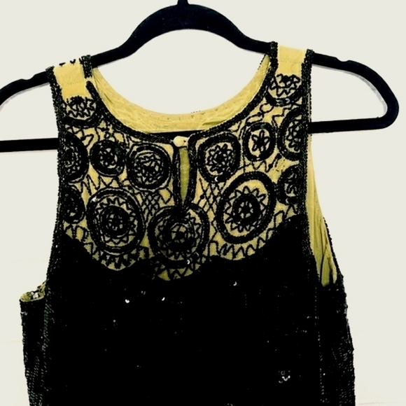 Vintage 80's Liu.jo Dress Art Wear Embellished Sequins Regency Gothic Wedding - Picture 7 of 15